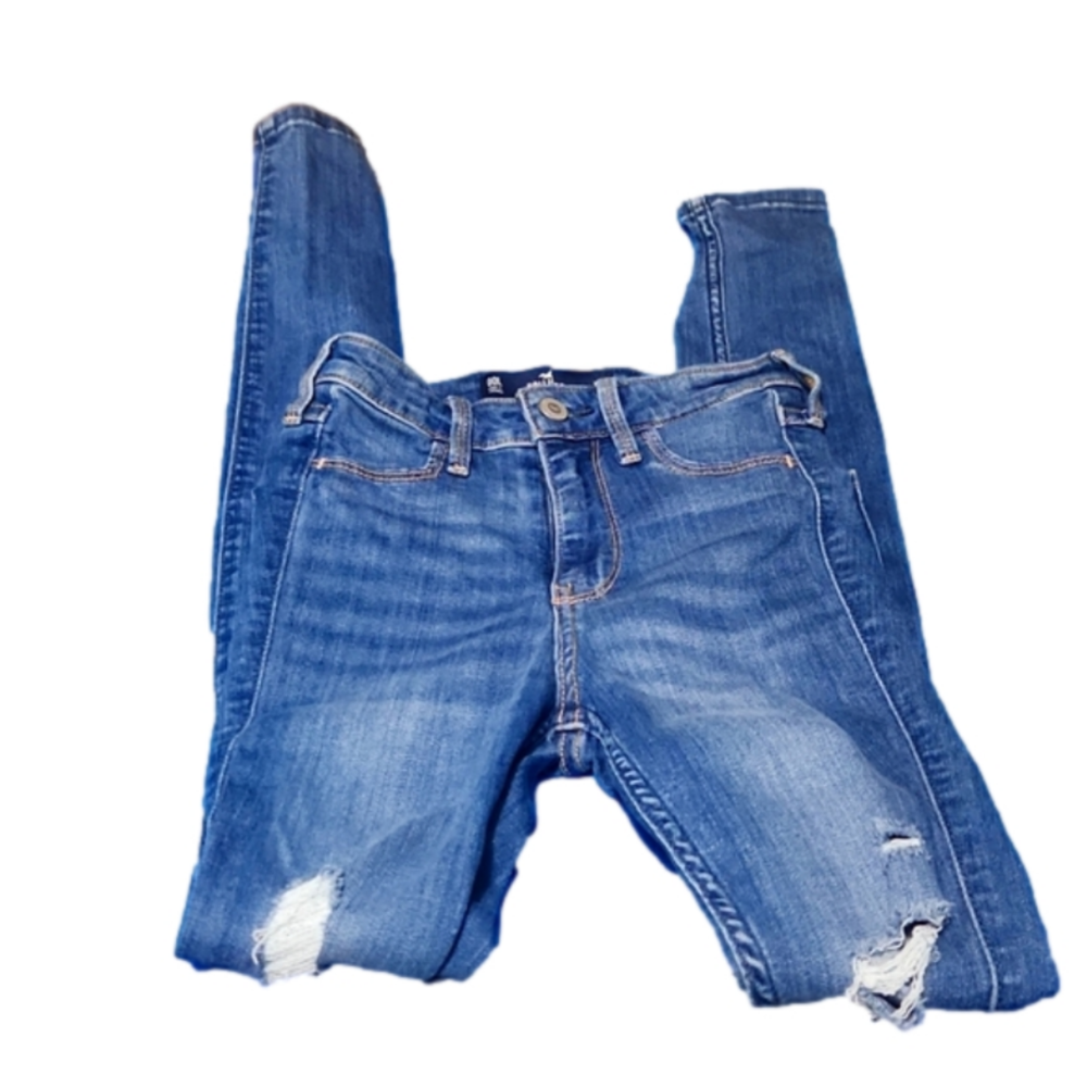 American Eagle Skinny Jeans Size 00 Long Distressed